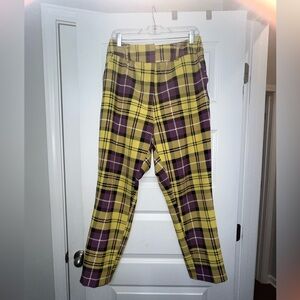 NY & Company Plaid Ankle Pants – Size L